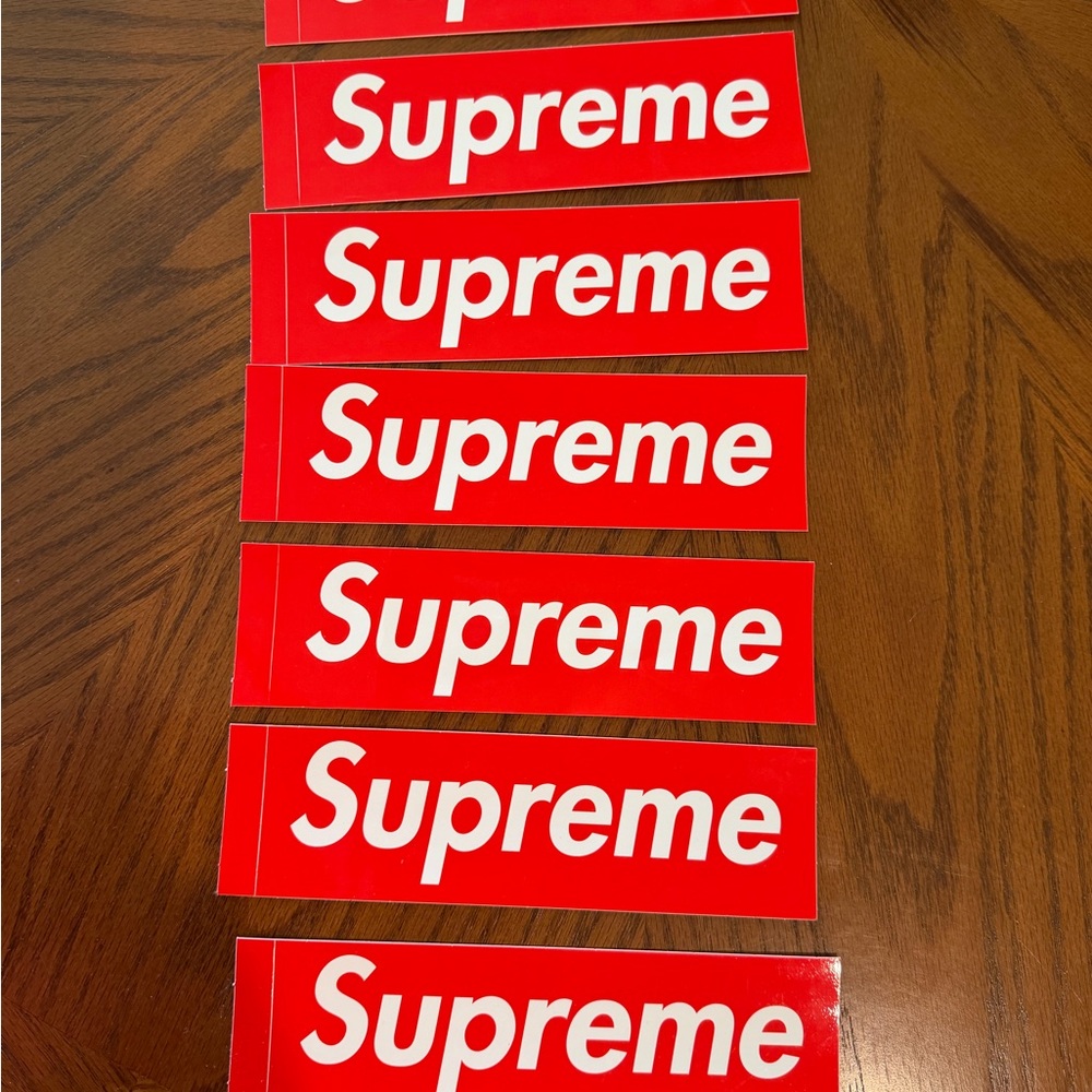 Supreme Red Logo Stickers